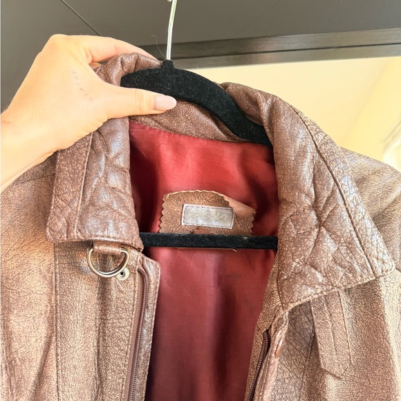 Vintage Brown Bomber Jacket - Picture 8 of 10